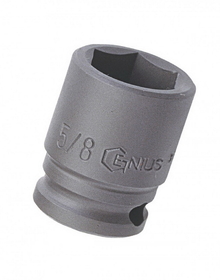 Genius Tools 464014 1/2" Dr. 7/16" Impact Socket (CR-Mo)