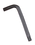 Genius Tools M10 L-Shaped Triple Square Key Wrench, 100mmL - 583010M