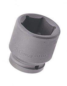 Genius Tools 645262 3/4" Dr. 62mm Impact Socket (CR-Mo)