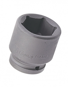 Genius Tools 645275 3/4" Dr. 75mm Impact Socket (CR-Mo)