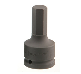 Genius Tools 3/4&quot; Dr. 32mm Hex Impact Bit Socket, 88mmL (CR-Mo) - 648832