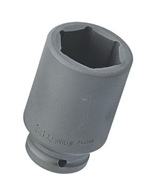 Genius Tools 3/4&quot; Dr. 42mm Deep Impact Socket (CR-Mo) - 649542