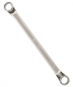 Genius Tools 711214 3/8x7/16" Double Ended Offset Ring Wrench (Matt Finish)