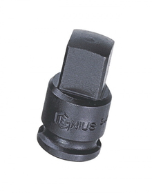 Genius Tools 1&quot; Dr. Impact Adapter w/pin hole, 1&quot;F X 1-1/2&quot;M (CR-Mo) - 841012