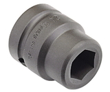 Genius Tools 1" Dr. 24mm Impact Socket (CR-Mo) - 847024