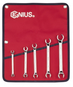 Genius Tools FN-005S 5PC SAE Flare Nut Wrench Set