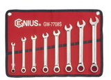 Genius Tools GW-7708S 8PC SAE Combination Ratcheting Wrench Set