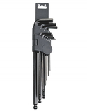 Genius Tools 9PC Metric Wobble Hex Key Wrench Set - HK-009MB
