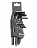 Genius Tools HK-009S 9PC SAE Hex Key Wrench Set