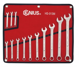 Genius Tools HS-016M 16PC Metric Combination Wrench (Matt Finish)