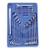 Genius Tools 24PC Metric Combination & Offset Box End Wrench Set (Mirror Finish) - MS-024M