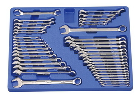 Genius Tools 41PC Metric &amp; SAE Combination &amp; Flare Nut Wrench Set - MS-041MS