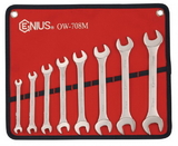 Genius Tools OW-708M 8PC Metric Open End Wrench Set