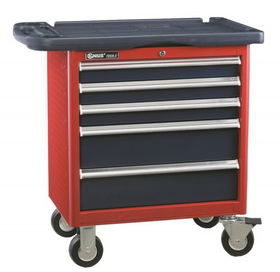 Genius Tools 5 Drawer Roller Cabinet (w/ Top Tray), 686 x 466 x 666mm - TS-465P