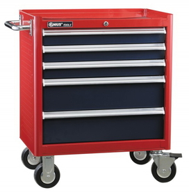 Genius Tools 5 Drawer Roller Cabinet, 686 x 466 x 666mm - TS-465