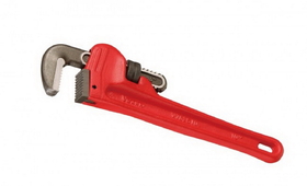 Genius Tools V782S08 V-Mark Heavy Duty Pipe Wrench, 200mmL(8")