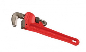 Genius Tools V782S10 V-Mark Heavy Duty Pipe Wrench, 250mmL(10")