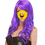 TOPTIE Purple Long Wavy Wig, Wigs For Women