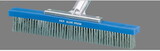 A & B Brush 5020 A&B Metal-Back Algae Brush, Stainless Steel Bristles 12", AAB