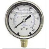 American Granby ILCG36025-4L Pressure Gauge, 0 to 30 Hg 1/4" MIP ILCG Series Liquid Filled, AMGILCG360254L