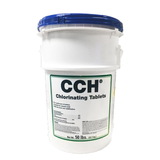 CCH 23220 Calcium Hypochlorite Tablets, 2-5/8" , HAZMAT- 50 LB