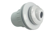 CMP 25523-500-200 Cmp Fiberglass Inlet Fitting 1 " S X 2" Spig With Eyeball - White