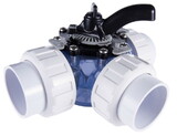 CMP 25923-209-000 Diverter Valve, 2In Unions, 3-Way, Clr Diverter Valve 3 Way Clear 2In Unions