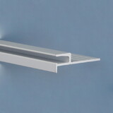 Cinderella CPHM2N2X48 Hm-2 Notched Coping Straight - 4' - White - Textured (Horizontal Liner Track Notched At 2 )