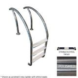 Global GPP-MLD-3ST-SS-SST 3 Tread Modern Ladder Polished .065 with Stainless Steel Treads