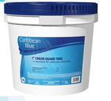 Caribbean Blue C002339-PL25 1" Chlor-Guard Tabs, 25 lb Pail