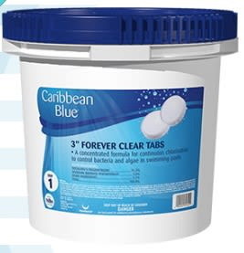 Caribbean Blue C002340-PL25 3&quot; Chlor-Guard Tabs, 25 lb Pail