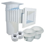 Hayward SP10841OMTE Auto-Skim Series Vinyl Inground Builders Pack (1 Fip) - White Includes: 1 Skimmer (Square Cover 8 Throat), 2 Main Drains (Sp1048), And 2 Inlets (Sp1408)