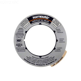 Hayward SPX0714G Vari-Flo XL Valve Position Label EN/FR/SP