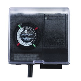 Intermatic P1131 with Built-In Enclosure Analog/Mechanical 120 VAC 20 A 1 hp Mechanical Plug-In Timer