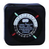 Intermatic 15557-BK 1125 W 125 VAC Primary Black 24 hr Outdoor Mechanical Plug-In Timer