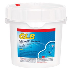 GLB 71232A Large 3&quot; Chlorine Tablets , 15 lb Pail