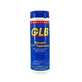 GLB GL1TA2 Small 1&quot; Chlorine Tablets - Tirchlor, 2lb Bottle, 12/ Case