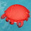 Main Access 305593 Seaside Rider Sandy Crab Floating Stuffed Animal - Red With White, Price/each