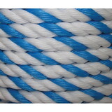 PTW24003XO4242 All Line 3/4" x 300' Spool Polypropylene Pool Rope, Blue/White