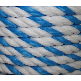 PTW24003XO4242 All Line 3/4&quot; x 300&#039; Spool Polypropylene Pool Rope, Blue/White