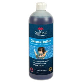 SeaKlear 90402SKR Chitosan Clarifier for Pools, 1 Quart Bottle, 12/Case