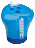 Ocean Blue 160015 Floating Chlorinator Thermo Thermometer Combo Floating Chlorinator & Thermometer Combo