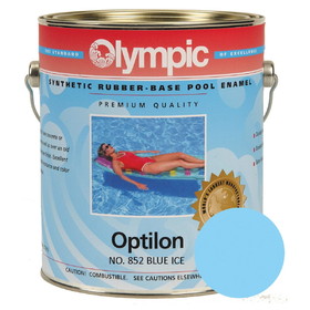 Olympic 852-GL Optilon Gallon Synthetic Rubber Base Enamel - Blue Ice