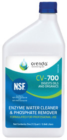Orenda ORE-50-220 CV-700 Catalytic Enzyme &amp; Phosphate Remover, 1 Quart Bottle, 12/Case