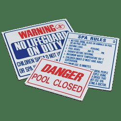 Rainbow R230300 Sign Spa Rules 18X24 Two Color