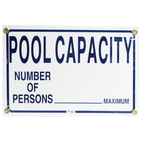 Rainbow R230900 Sign Pool Capacity 12X18 One