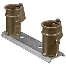 Perma-Cast PC-4008-BC 8&quot; O.C. Handrail Anchor Set 4&quot; Bronze Anchors