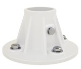 Perma-Cast PF25A 5" Slide Deck Flange 1.90" Tube with Hardware White Plastic