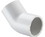 PVC Fittings 417005 Sch. 40 PVC 45 Degree Elbow 1/2 in. Slip, Price/each