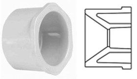 PVC Fittings 437212 Sch. 40 PVC Bushing 1-1/2 in. x 1-1/4 in. Spigot x Reducing Slip